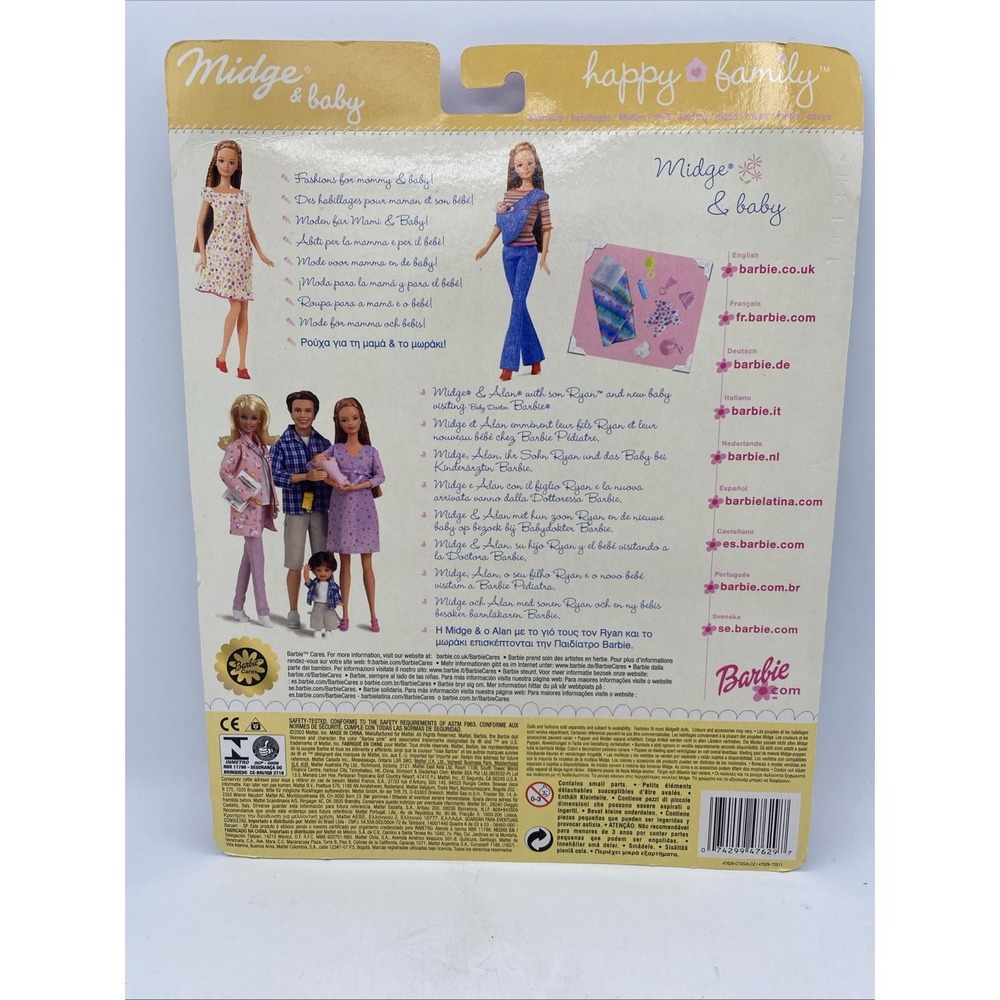 Mattel 2003 Happy Family Midge And Baby Barbie Fashion Pak - Picture 7 of 12